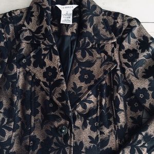 George Floral Formal Trench Overcoat